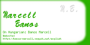 marcell banos business card